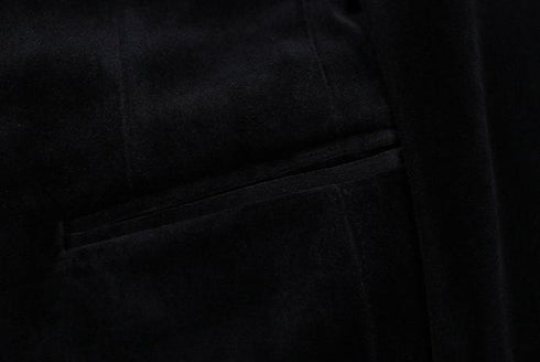 Black Velvet Tuxedo Jacket – Inspired by Men's Modern Suits for Wedding Plus Size